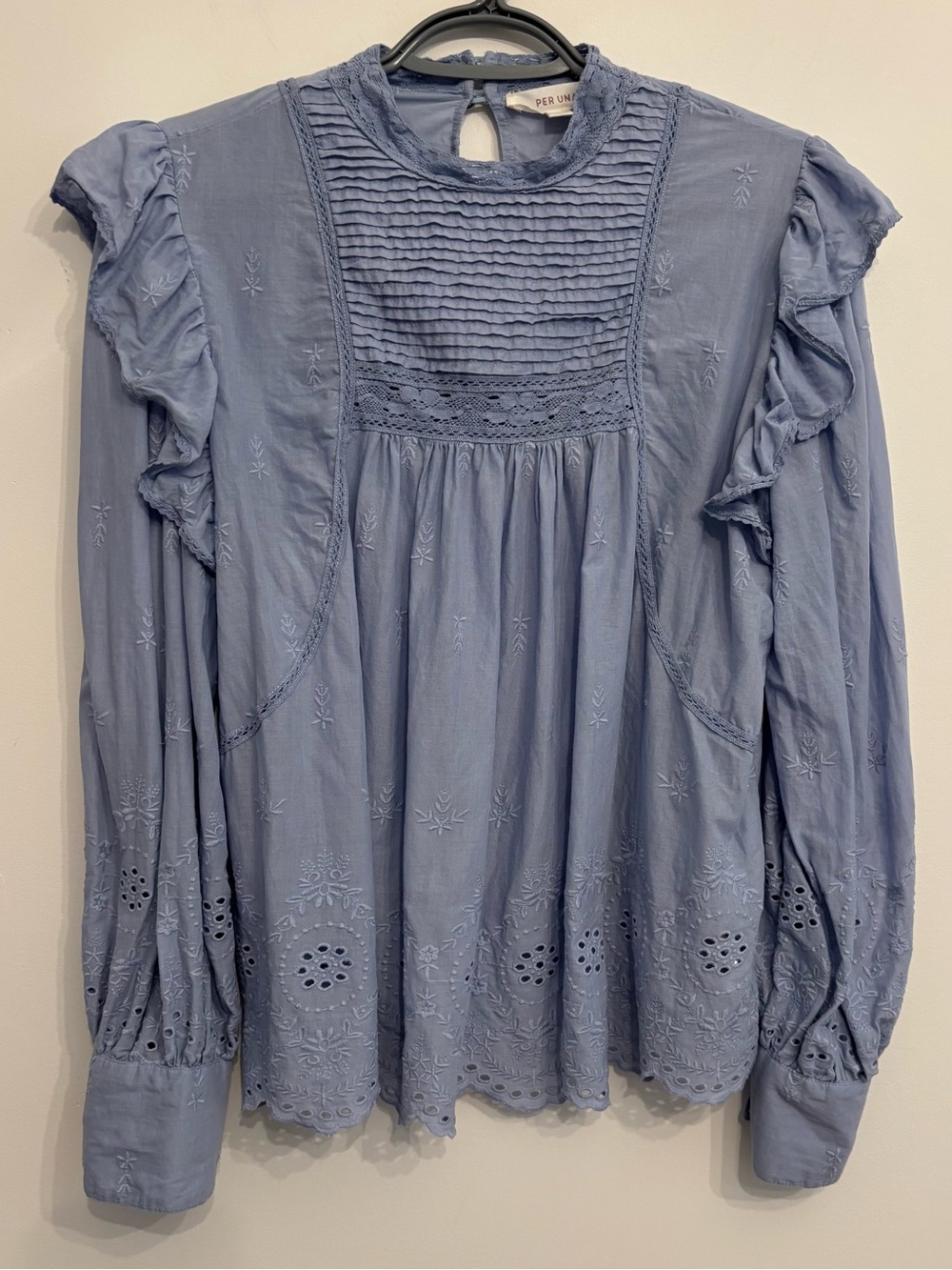 “French Girl” Per Una Embroidered Cotton Blouse|Romantic Boho, UK 10, US 6 - Picture 2 of 14
